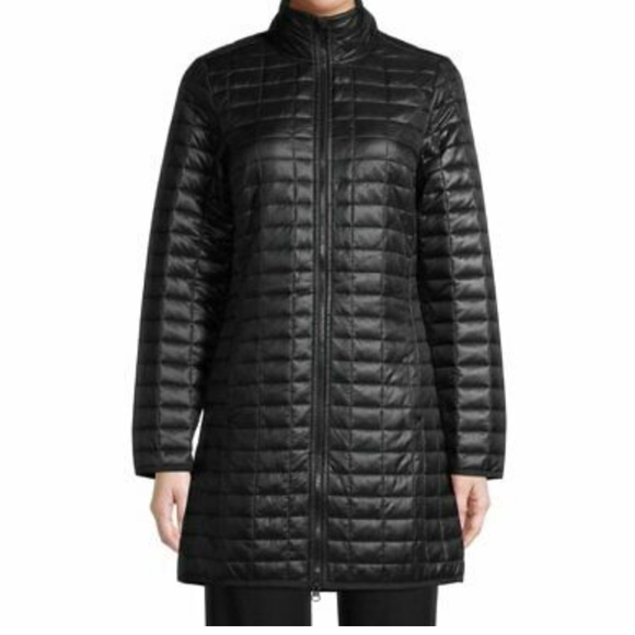 NWT‎ Avia Black Long Puffer Coat Tunic Jacket XL - Picture 1 of 5